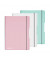 Notizbuch 11408648, pink, A4, liniert+kariert, 80g, 80 Blatt / 160 Seiten