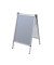 Kundenstopper Outdoor PRO BS1309, A1, 64 x 110 x 76 cm, Klemmprofiltechnik, wetterfest, silber