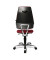 Bürodrehstuhl Body Balance S30 ohne Armlehnen rot