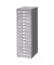 Schubladenschrank MultiDrawer™ 39er Serie L3915855, Stahl, 15 Schubladen (Vollauszug), A4, 27,9 x 86 x 38 cm, silber