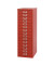 Schubladenschrank MultiDrawer™ 39er Serie L3915870, Stahl, 15 Schubladen (Vollauszug), A4, 27,9 x 86 x 38 cm, rot
