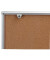 Schaukasten XS 2 x A4 mit Korkrückwand braun silber