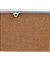 Schaukasten XS 4 x A4 mit Korkrückwand braun silber
