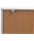 Schaukasten XS 9 x A4 mit Korkrückwand braun silber