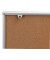 Schaukasten XS 12 x A4 mit Korkrückwand braun silber