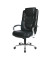 Chefsessel Soft Lux Kunstleder mit Armlehnen schwarz