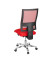 Bürostuhl Nito, rot / silber, bis 110kg