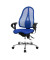 Bürostuhl Sitness 15, blau / chrom, mit Armlehnen, bis 110kg