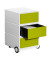 Rollcontainer EasyBox EBGHX3.08 Kunststoff grün/weiß, 3 normale Schubladen
