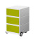 Rollcontainer EasyBox EBGHX3.08 Kunststoff grün/weiß, 3 normale Schubladen