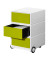 Rollcontainer EasyBox EBGHX3.08 Kunststoff grün/weiß, 3 normale Schubladen