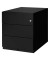 Rollcontainer Note NWA59M7SSS833 Metall schwarz, 3 normale Schubladen, abschließbar