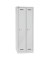 Spind MonoBloc ML06D1645, Metall, 2 Abteile mit 2 Fächern, abschließbar, 61x170cm (BxH), lichtgrau