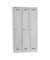 Spind MonoBloc ML09T1645, Metall, 3 Abteile mit 3 Fächern, abschließbar, 90x170cm (BxH), lichtgrau