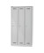 Spind MonoBloc ML09T1645, Metall, 3 Abteile mit 3 Fächern, abschließbar, 90x170cm (BxH), lichtgrau