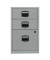 Schubladenschrank Home PFA3355, Stahl abschließbar, 2 Schubladen, 41,3 x 67,2 x 40 cm, silber