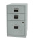Schubladenschrank Home PFA3355, Stahl abschließbar, 2 Schubladen, 41,3 x 67,2 x 40 cm, silber