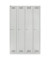 Spind Light GL12Q1245, Metall, 4 Abteile mit 4 Fächern, abschließbar, 120x185cm (BxH), lichtgrau