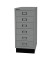 Schubladenschrank MultiDrawer™ 29er Serie L296S855, Stahl, 6 Schubladen (Vollauszug), A4, 38 x 67 x 27,9 cm, mit Sockel, silber