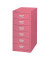 Schubladenschrank MultiDrawer™ 29er Serie L296101, Stahl, 6 Schubladen (Vollauszug), A4, 38 x 59 x 27,8 cm, pink