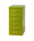 Schubladenschrank MultiDrawer™ 29er Serie L296104, Stahl, 6 Schubladen (Vollauszug), A4, 38 x 59 x 27,8 cm, grün