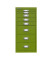Schubladenschrank MultiDrawer™ 29er Serie L298104, Stahl, 8 Schubladen (Vollauszug), A4, 38 x 59 x 27,8 cm, grün