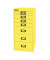 Schubladenschrank MultiDrawer™ 29er Serie L296102, Stahl, 6 Schubladen (Vollauszug), A4, 38 x 59 x 27,8 cm, gelb