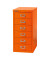 Schubladenschrank MultiDrawer™ 29er Serie L296103, Stahl, 6 Schubladen (Vollauszug), A4, 38 x 59 x 27,8 cm, orange