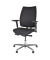 Bürodrehstuhl Upscale, schwarz, gepolsterte Rückenlehne, 1,7 cm