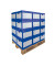 Archivbox, 43l, Wellp., Klappdeckel, 41x35x30cm, i: 39x33x29cm, blau