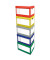 Archivcontainer Deckelbox Color 206103, weiß/rot, Wellpappe