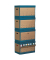 Archivcontainer 2708, A4, braun/blau, Wellpappe