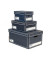 Archivbox, Wellpappe, mit Deckel, A4, 25,5x35x15,5cm, anthrazit