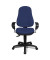 Bürodrehstuhl Point 70 mit Armlehnen blau