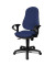 Bürostuhl Point 70, blau / schwarz, mit Armlehnen, bis 110kg