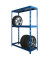 Reifenregal 130,0 x 50,0 x 180,0 cm blau 1 Fachboden