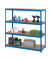 Weitspannregal 150,0 x 80,0 x 240,0 cm blau 4 Fachböden
