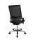 Bürostuhl Autosyncron-1-Alu, schwarz / silber, bis 110kg