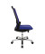 Bürostuhl Autosyncron-1-Alu, blau / silber, bis 110kg