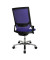 Bürostuhl Autosyncron-1-Alu, blau / silber, bis 110kg