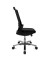 Bürostuhl Autosyncron-2-Alu, schwarz / silber, bis 110kg
