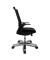 Bürostuhl Autosyncron-2-Alu, schwarz / silber, bis 110kg