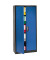 Garderobenschrank 9260-30, Metall, 1 Abteil mit 1 Fach, abschließbar, 93x195cm (BxH), blau