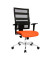 Bürodrehstuhl X-Pander ohne Armlehnen orange/schwarz