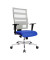 Bürostuhl X-Pander, blau/weiß / silber, bis 110kg