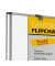 Stativdrehtafel-Whiteboard Evolution, QR5204GR, 120x90cm, emailliert, Aluminiumrahmen