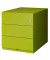 Rollcontainer Note NWA59M7SSS604 Metall grün, 3 normale Schubladen, abschließbar