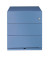 Rollcontainer Note NWA59M7SSS605 Metall blau, 3 normale Schubladen, abschließbar