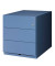Rollcontainer Note NWA59M7SSS605 Metall blau, 3 normale Schubladen, abschließbar