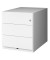 Rollcontainer Note NWA59M7SSS696 Metall weiß, 3 normale Schubladen, abschließbar